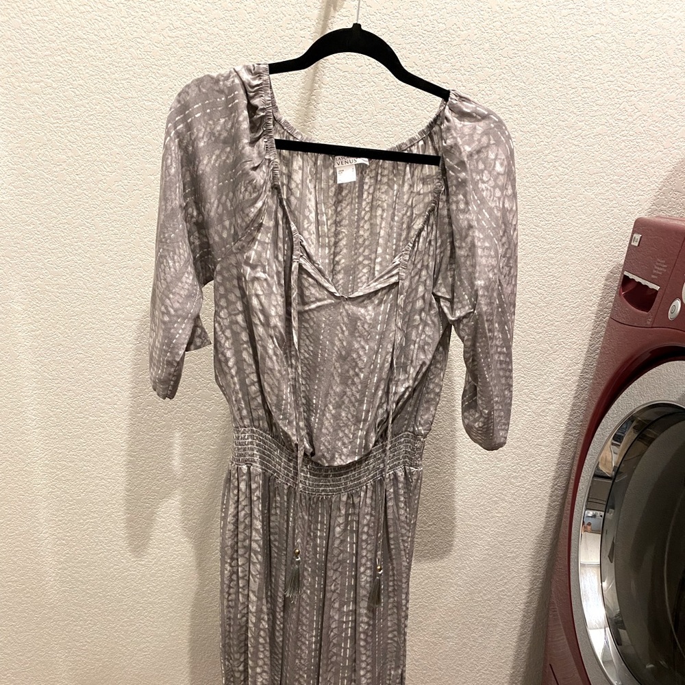 Tassel tie maxi dress.